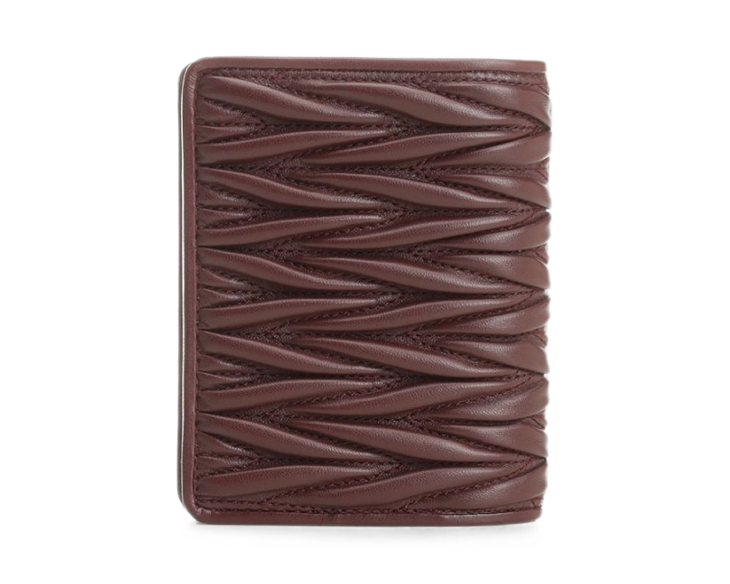 Miu Miu Matelassé leather wallet
