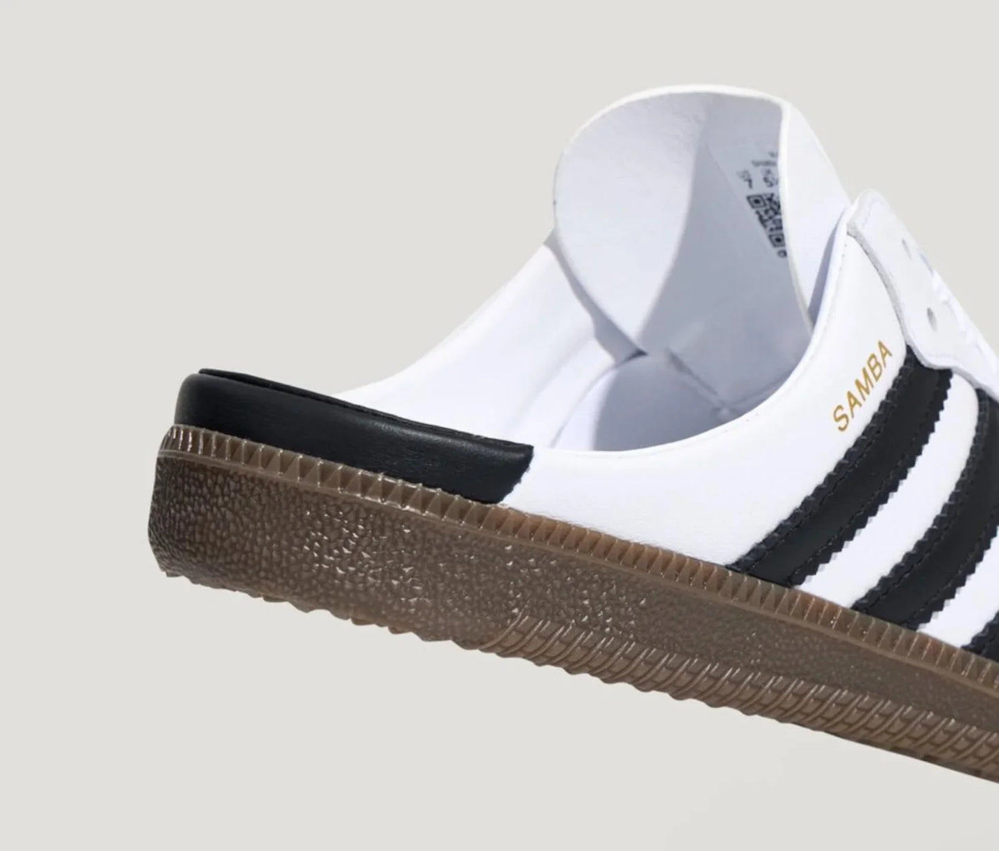 Samba Mule Woven Crew White