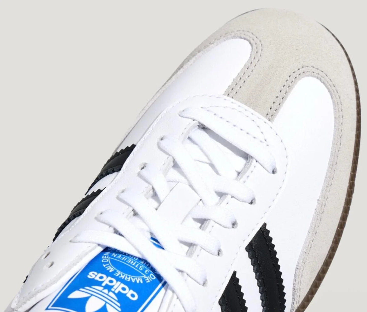 Samba Mule Woven Crew White