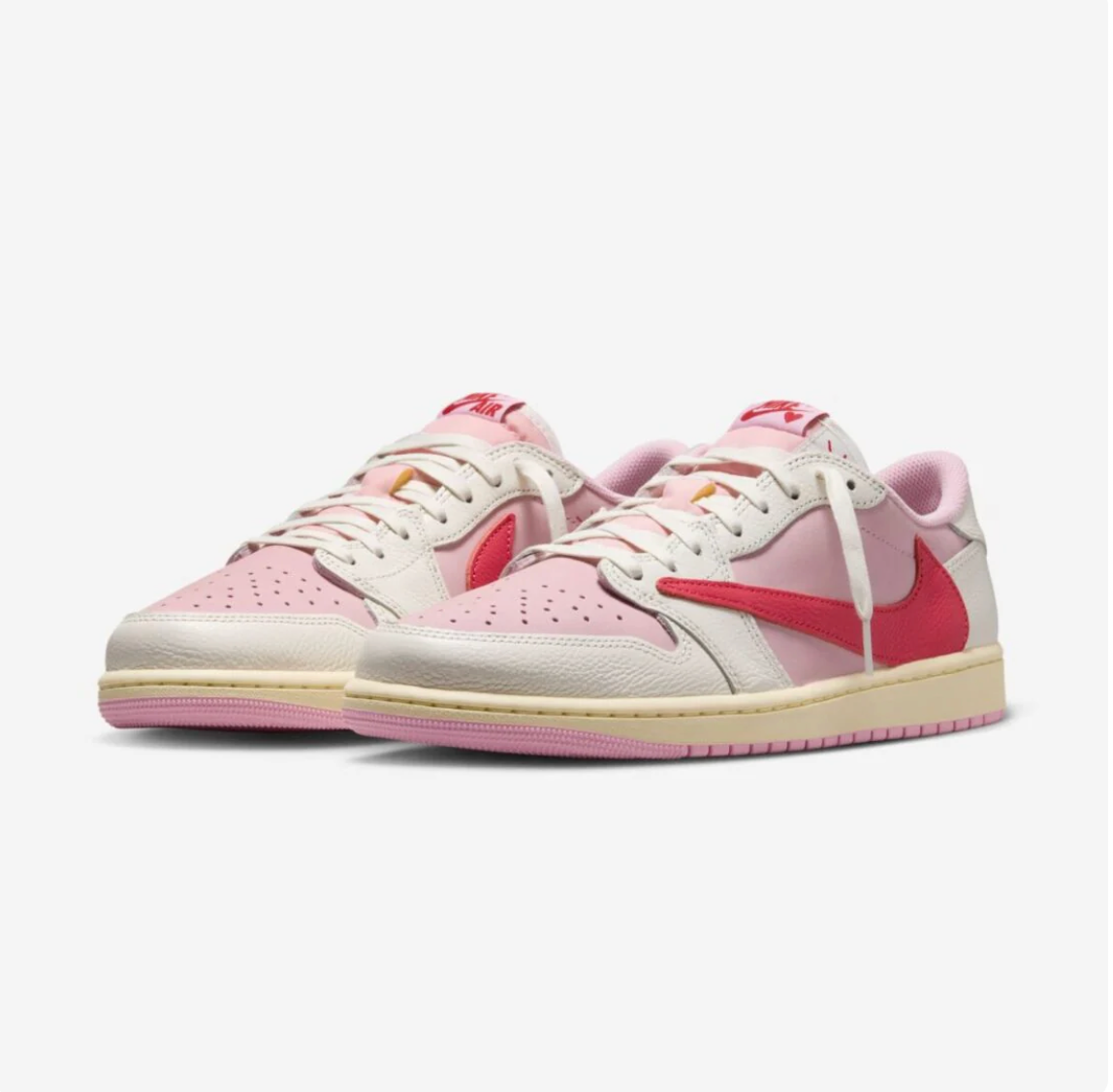 Air Jordan 1 Retro Low OG SP Travis Scott "Sail Tropical Pink"