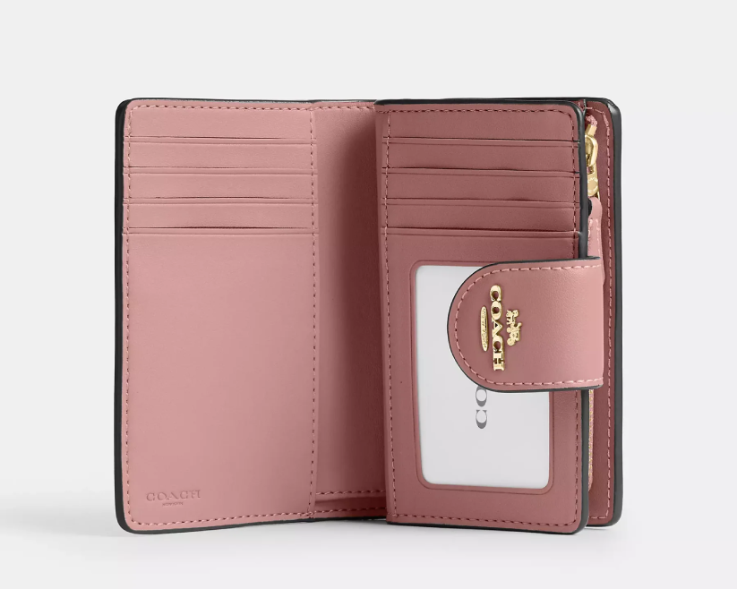 Medium Corner Zip Wallet In Signature Canvas