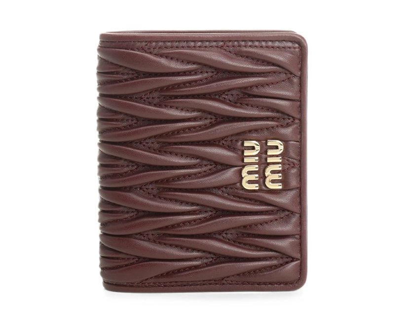 Miu Miu Matelassé leather wallet