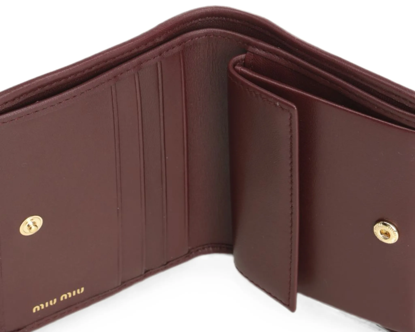 Miu Miu Matelassé leather wallet