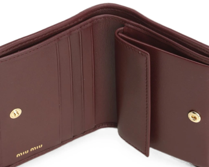 Miu Miu Matelassé leather wallet